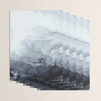 Gray Black Gradient Flowing Abstract Painting Wrapping Paper Gallery Image 3