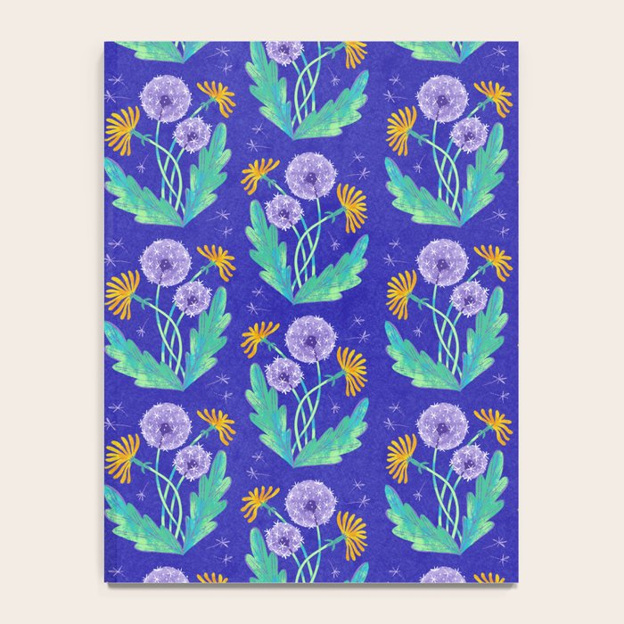 Dandelion Florals on Blue Notebook Gallery Image 4