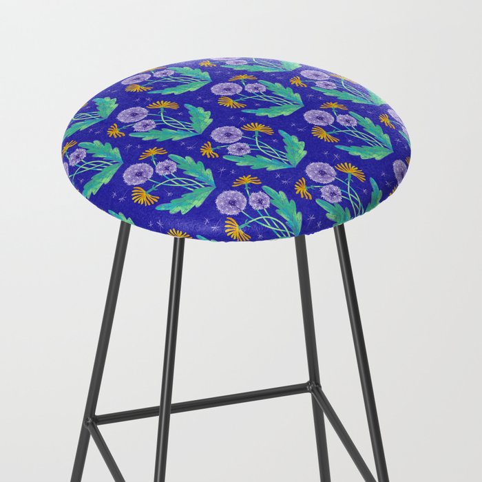 Dandelion Florals on Blue Stool Gallery Image 2