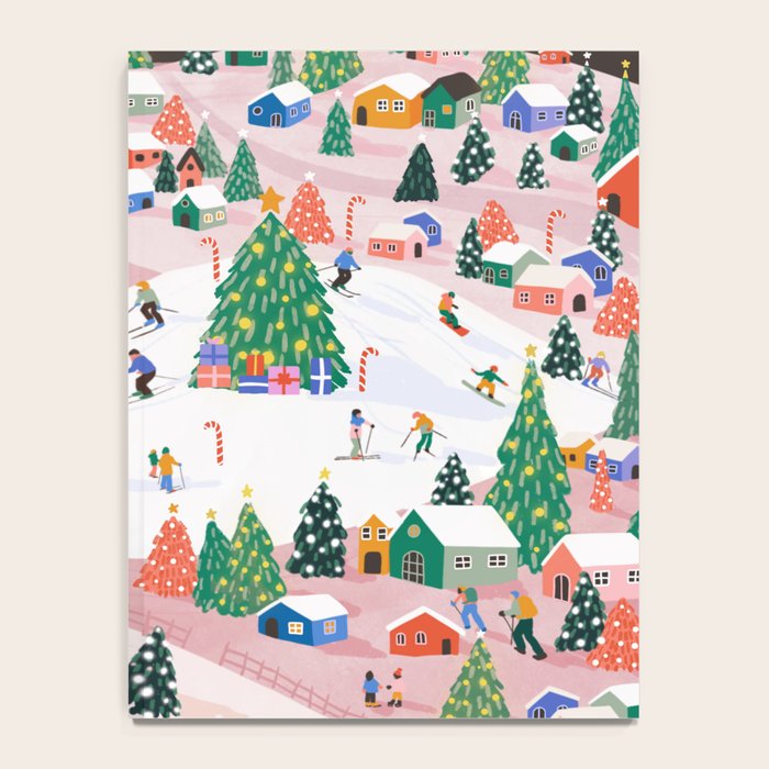 Snowy Mountain Town  A Winter Wonderland Notebook Gallery Image 4
