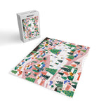 Snowy Mountain Town  A Winter Wonderland Jigsaw Puzzle Gallery Image 2