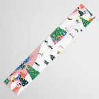 Snowy Mountain Town  A Winter Wonderland Table Runner Gallery Image 3