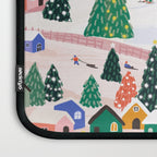 Snowy Mountain Town  A Winter Wonderland Laptop Sleeve Gallery Image 3