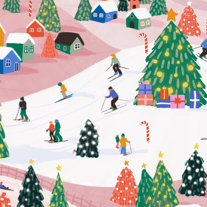 Snowy Mountain Town  A Winter Wonderland Coffee Mug Gallery Image 2