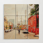 Vintage Toronto CN Tower Wood Wall Art Gallery Image 1