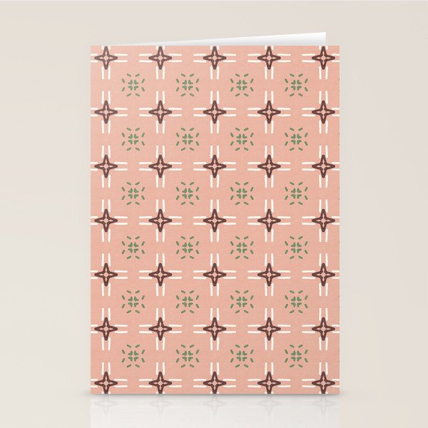 Crossroads Geometric Peach Multi Stationery Card Gallery Image 2
