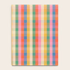 Colourful Rainbow Stripe Plaid Pattern Notebook Gallery Image 4