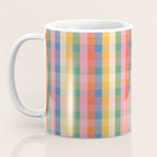 Colourful Rainbow Stripe Plaid Pattern Coffee Mug Gallery Image 3