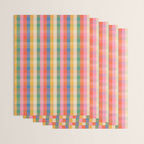 Colourful Rainbow Stripe Plaid Pattern Wrapping Paper Gallery Image 3
