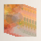 Modern contemporary Yellow Orange Abstract Wrapping Paper Gallery Image 3