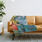 Peaceful Garden Feelings 07 Throw Blanket Gallery Image 1