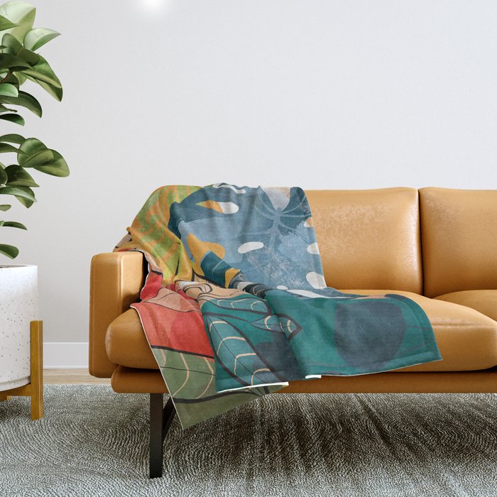 Peaceful Garden Feelings 07 Throw Blanket Gallery Image 1