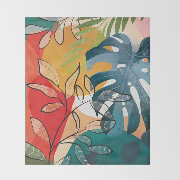 Peaceful Garden Feelings 07 Throw Blanket Gallery Image 2