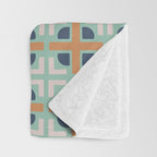 Retro Tile Throw Blanket Gallery Image 3