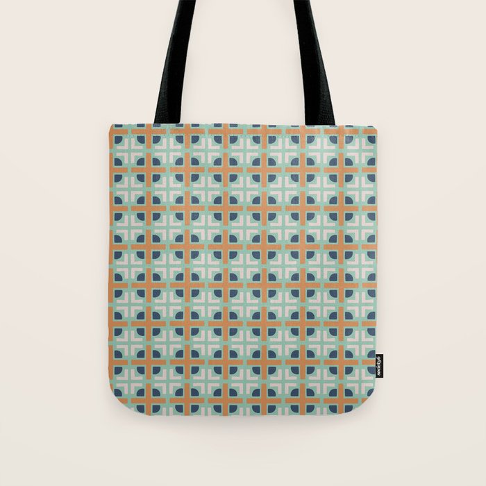 Retro Tile Tote Bag Gallery Image 1