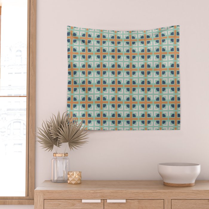 Retro Tile Wall Tapestry Gallery Image 2
