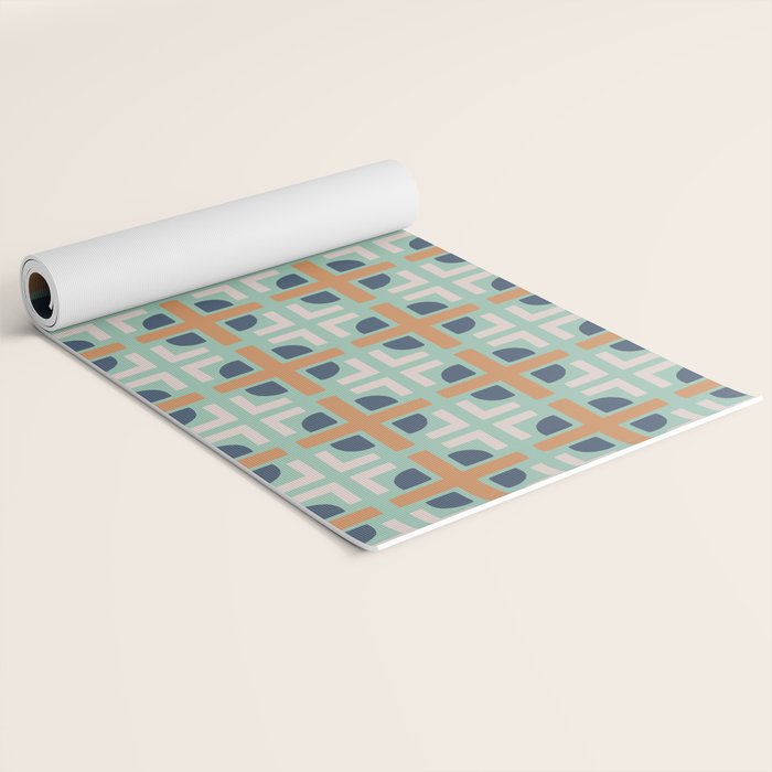 Retro Tile Yoga Mat Gallery Image 2