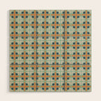 Retro Tile Wood Wall Art Gallery Image 1