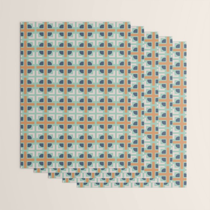 Retro Tile Wrapping Paper Gallery Image 3