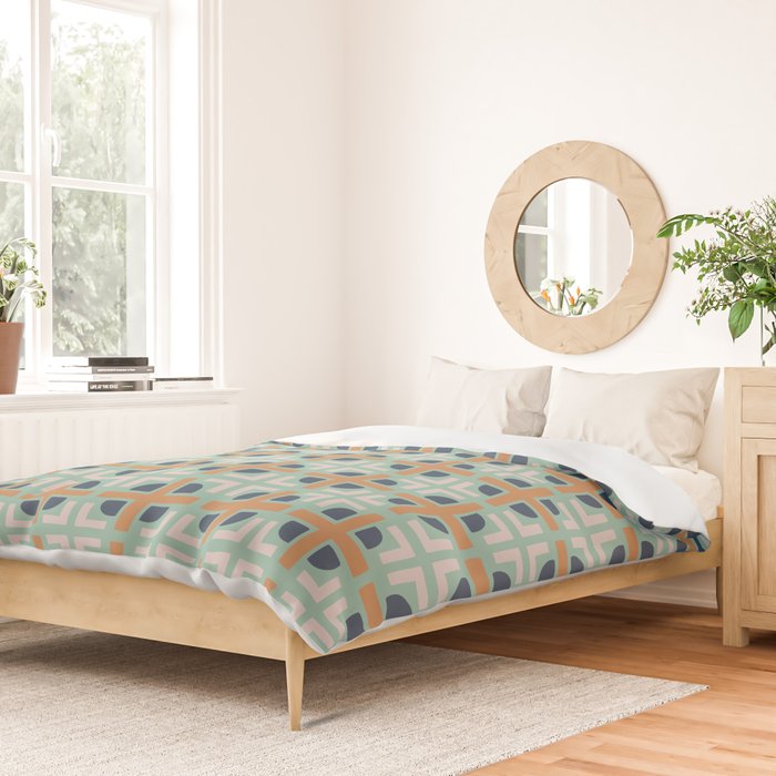 Retro Tile Duvet Cover Gallery Image 2