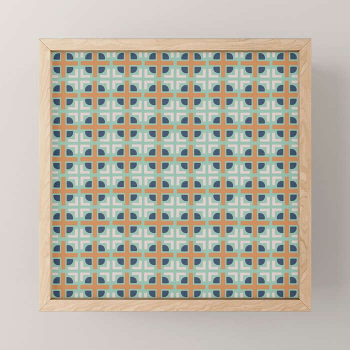Retro Tile Mini Art Print Gallery Image 1