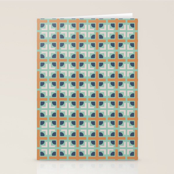 Retro Tile Stationery Card Gallery Image 1