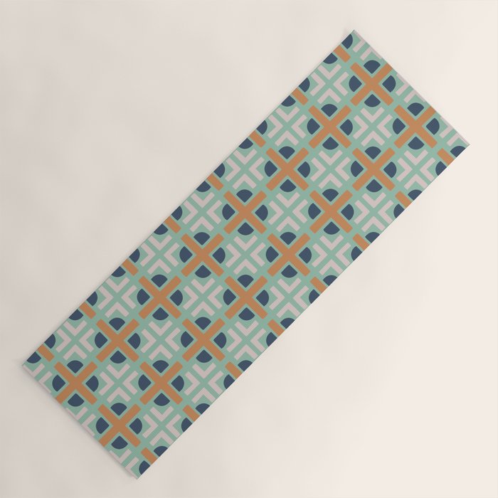 Retro Tile Yoga Mat Gallery Image 1