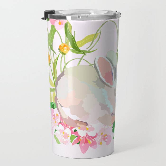 springtime bunny Travel Mug Gallery Image 3