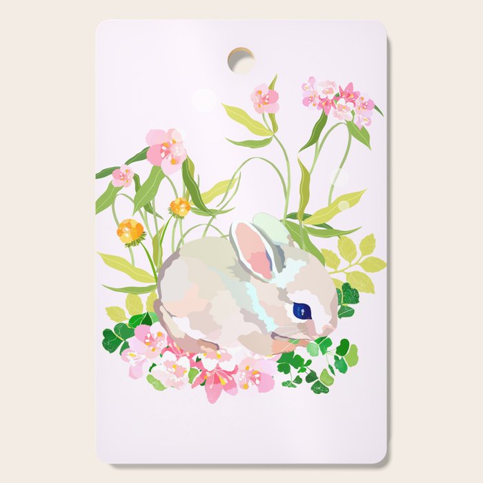 springtime bunny Cutting Board Gallery Image 1