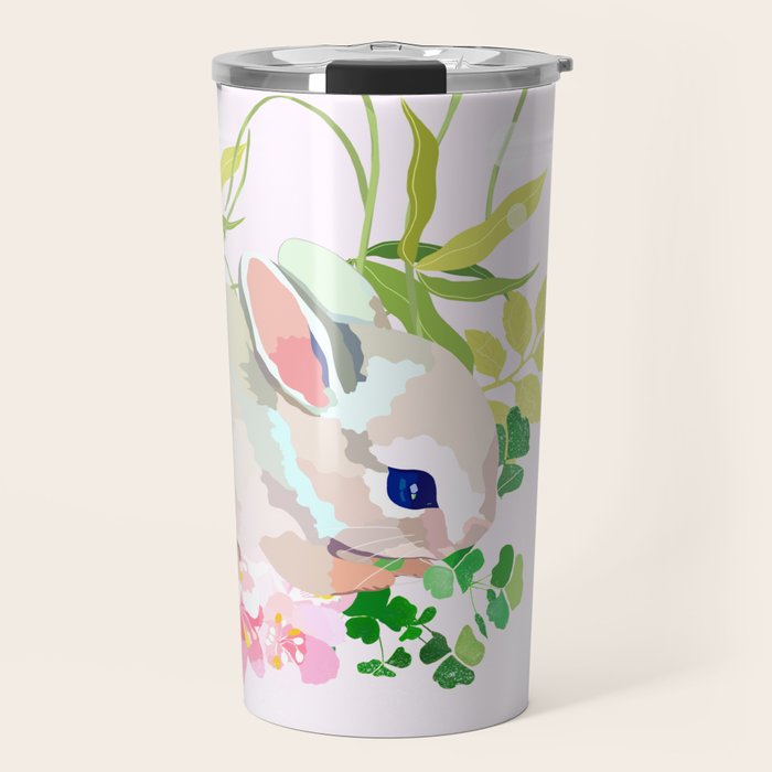 springtime bunny Travel Mug Gallery Image 1