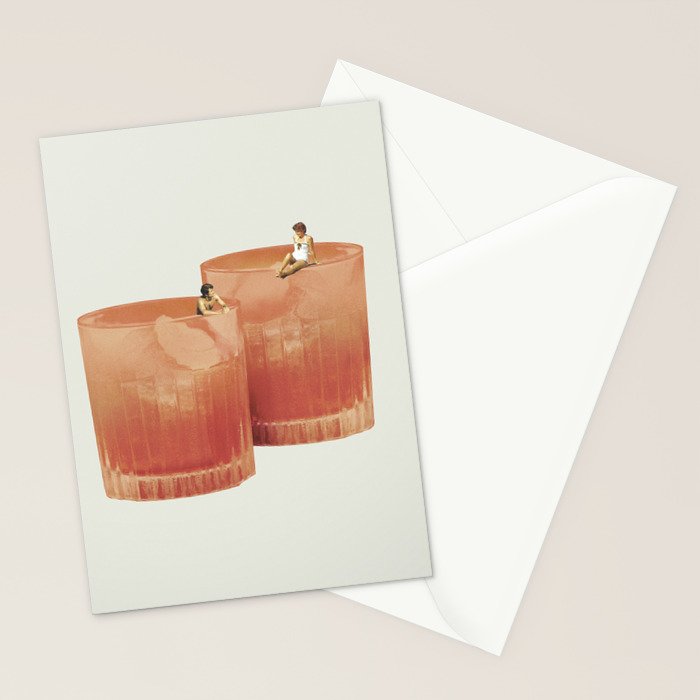 Holiday in a glass 3 Stationery Card Gallery Image 2