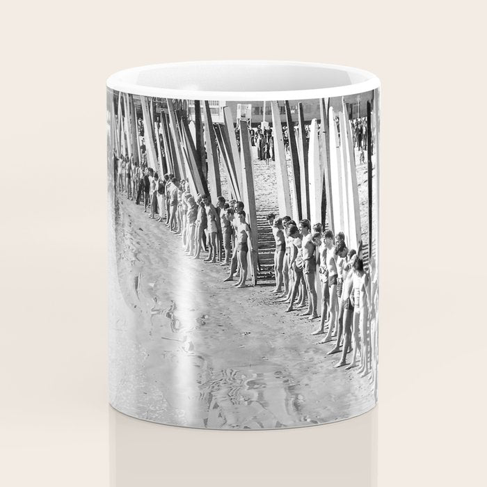 Long Beach Surf Contest 1930s Coffee Mug Gallery Image 4