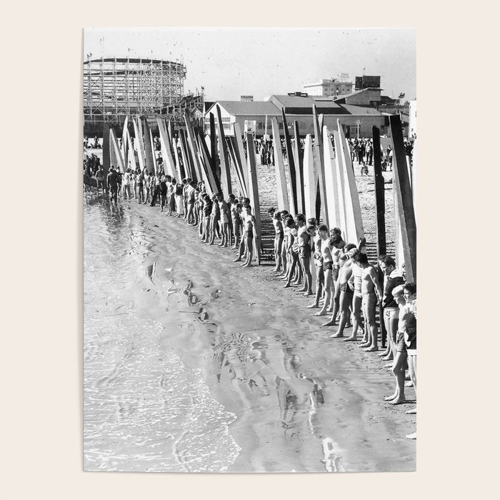 Long Beach Surf Contest 1930s Poster Gallery Image 1