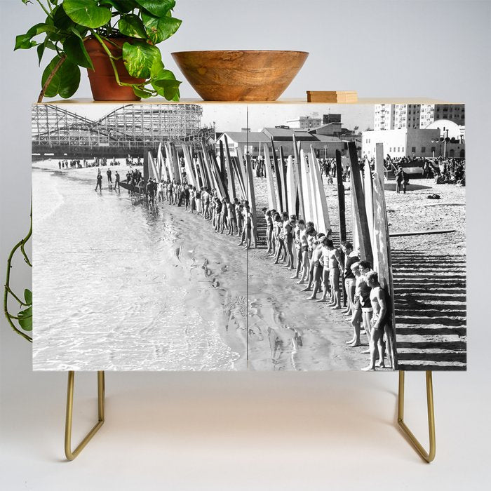 Long Beach Surf Contest 1930s Credenza Gallery Image 1