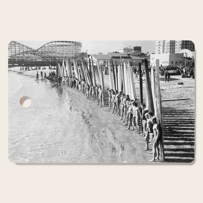 Long Beach Surf Contest 1930s Cutting Board Gallery Image 1