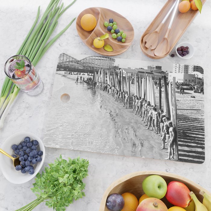 Long Beach Surf Contest 1930s Cutting Board Gallery Image 2