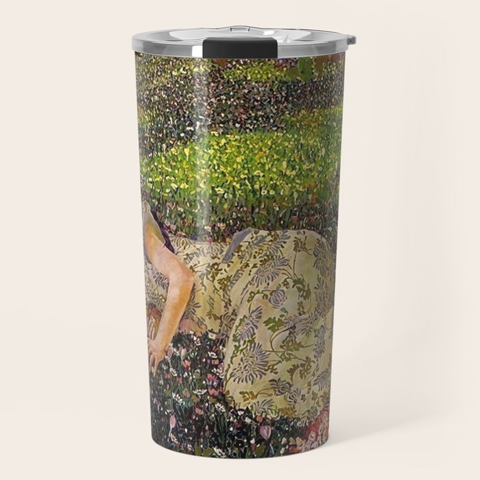 Felice Casorati âIl Sogno Del Melogranoâ (The Dream of the Pomegranate), 1912 Travel Mug Gallery Image 1