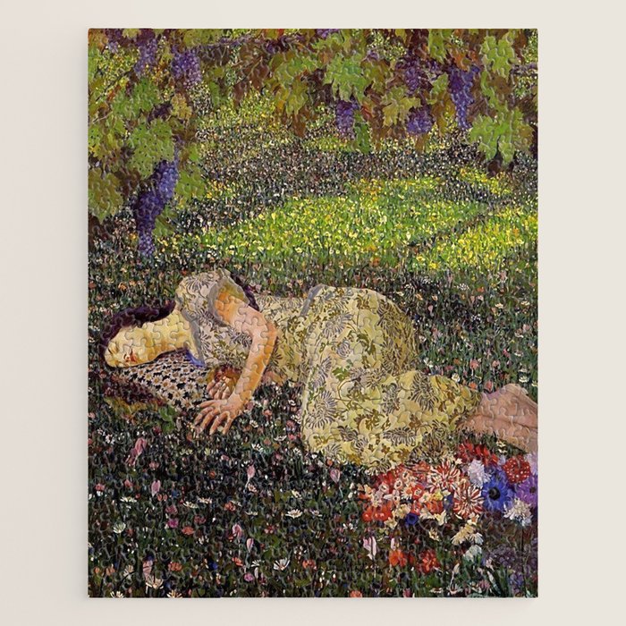 Felice Casorati âIl Sogno Del Melogranoâ (The Dream of the Pomegranate), 1912 Jigsaw Puzzle Gallery Image 1