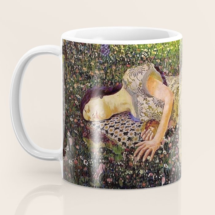 Felice Casorati âIl Sogno Del Melogranoâ (The Dream of the Pomegranate), 1912 Coffee Mug Gallery Image 3