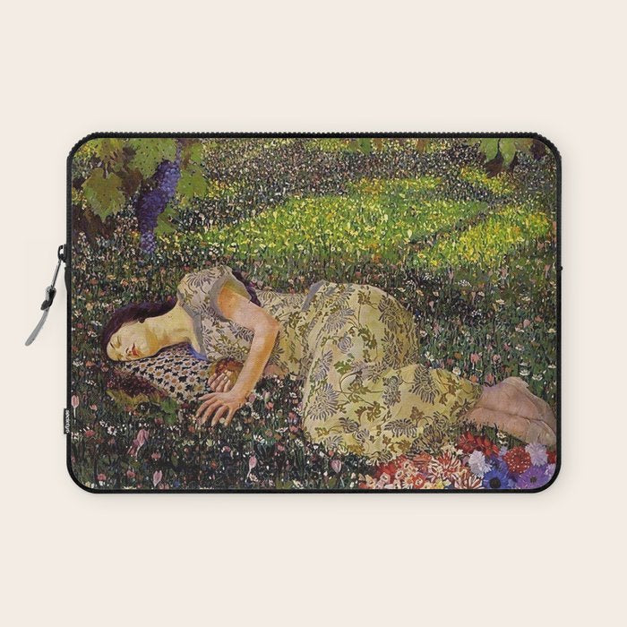Felice Casorati âIl Sogno Del Melogranoâ (The Dream of the Pomegranate), 1912 Laptop Sleeve Gallery Image 1