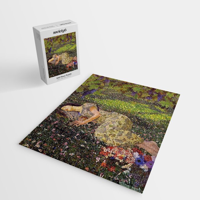 Felice Casorati âIl Sogno Del Melogranoâ (The Dream of the Pomegranate), 1912 Jigsaw Puzzle Gallery Image 2