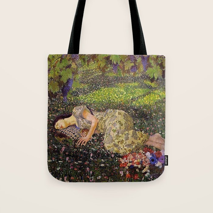 Felice Casorati âIl Sogno Del Melogranoâ (The Dream of the Pomegranate), 1912 Tote Bag Gallery Image 1