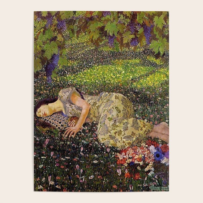 Felice Casorati âIl Sogno Del Melogranoâ (The Dream of the Pomegranate), 1912 Poster Gallery Image 4