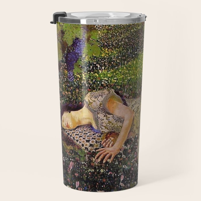 Felice Casorati âIl Sogno Del Melogranoâ (The Dream of the Pomegranate), 1912 Travel Mug Gallery Image 3