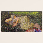 Felice Casorati âIl Sogno Del Melogranoâ (The Dream of the Pomegranate), 1912 Desk Mat Gallery Image 3