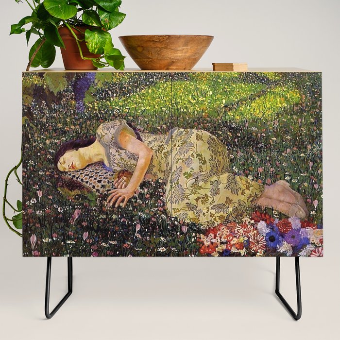 Felice Casorati âIl Sogno Del Melogranoâ (The Dream of the Pomegranate), 1912 Credenza Gallery Image 2
