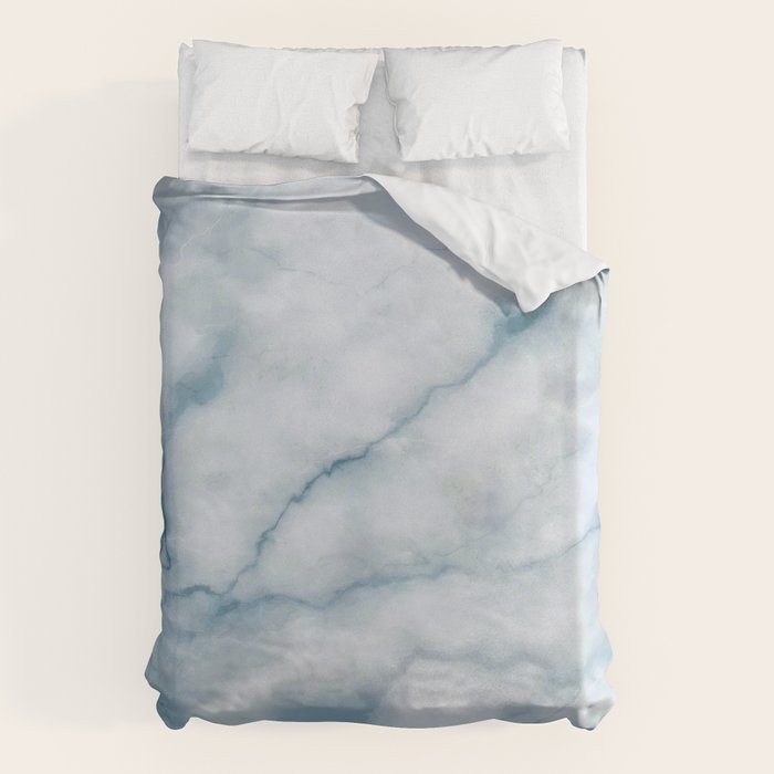 Light blue marble texture Duvet Cover Gallery Image 6