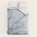 Light blue marble texture Duvet Cover Gallery Image 6