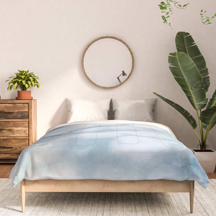 Light blue marble texture Comforter Gallery Image 3