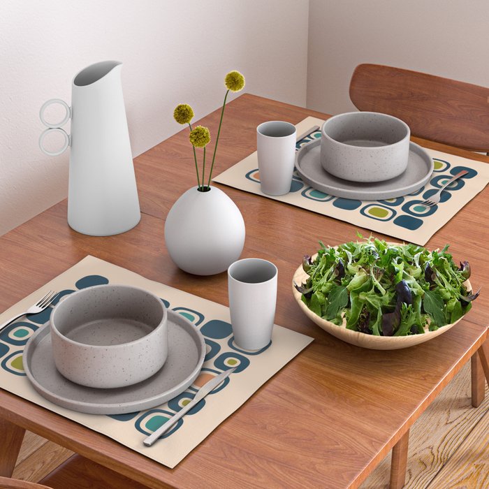 Mid Century Modern Scandinavian Abstract 322 Placemat Gallery Image 2